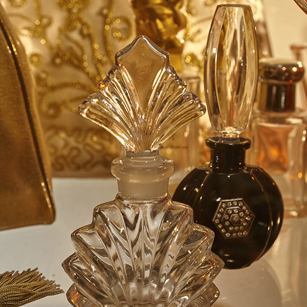 vintage glass perfume bottles