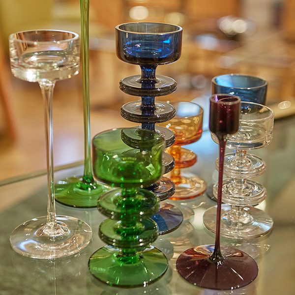Collection of vintage glassware