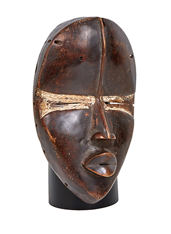 An African tribal mask made from wood