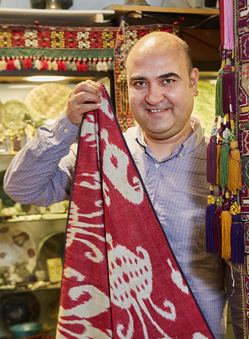 Portrait of dealer from Alfayez Market 