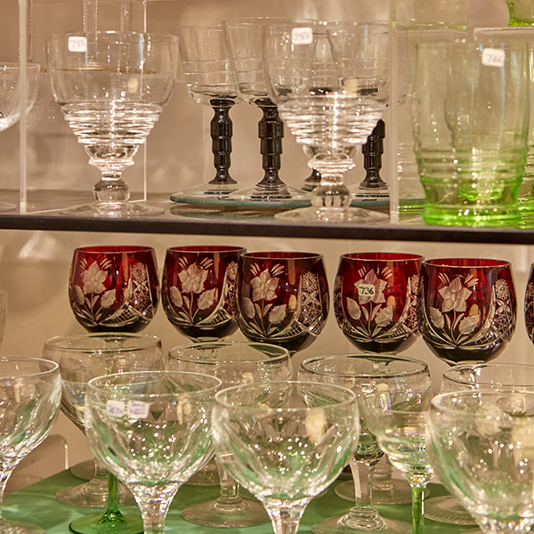 Vintage crystal glass collection