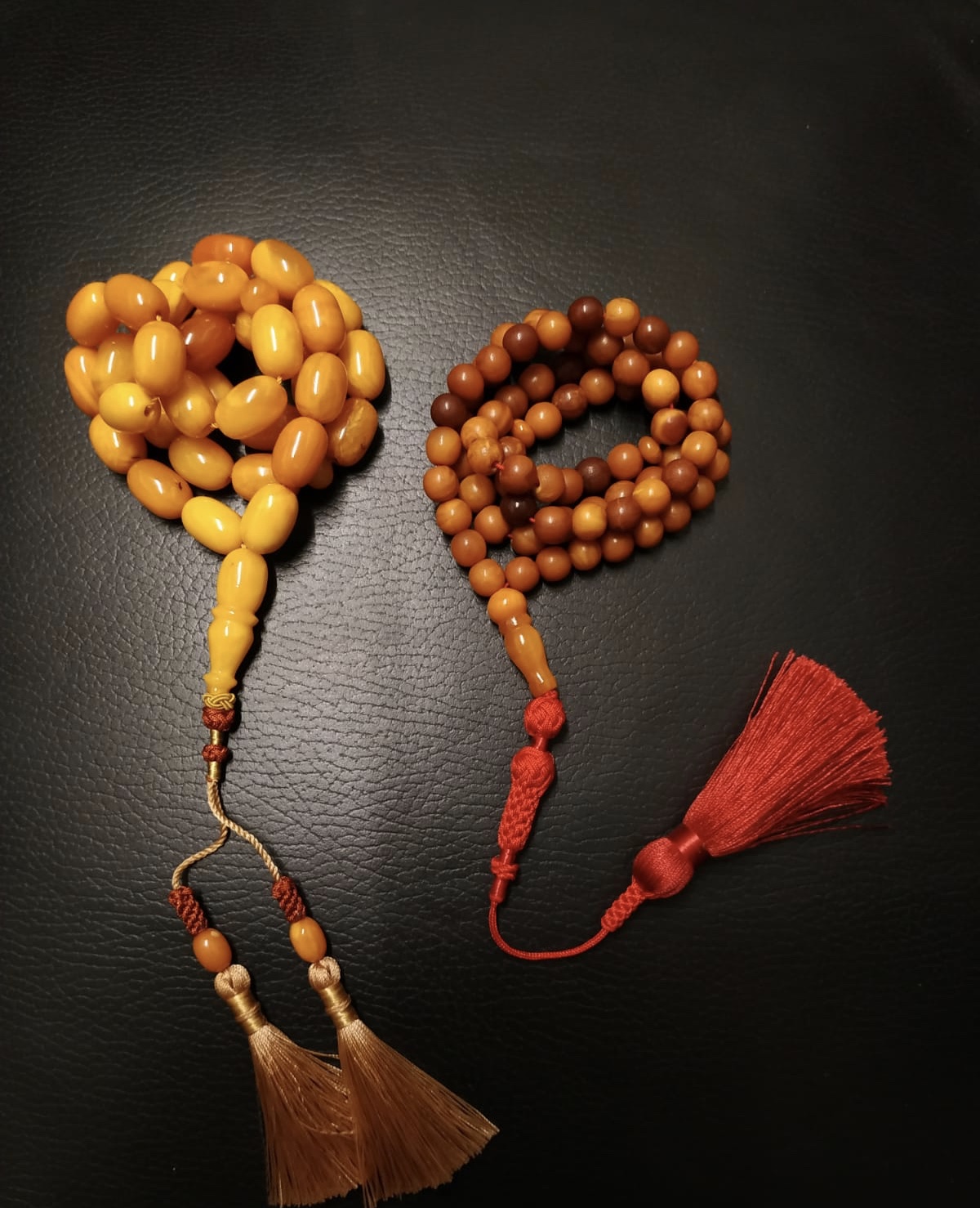 Amber prayer beads 