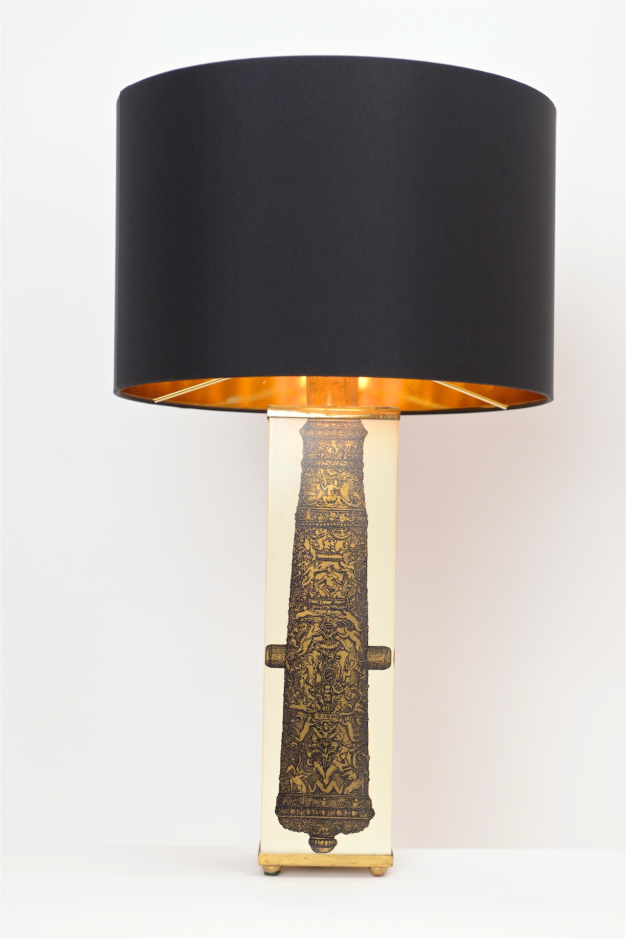 Table Lamps with Canon Motif by Piero Fornasetti