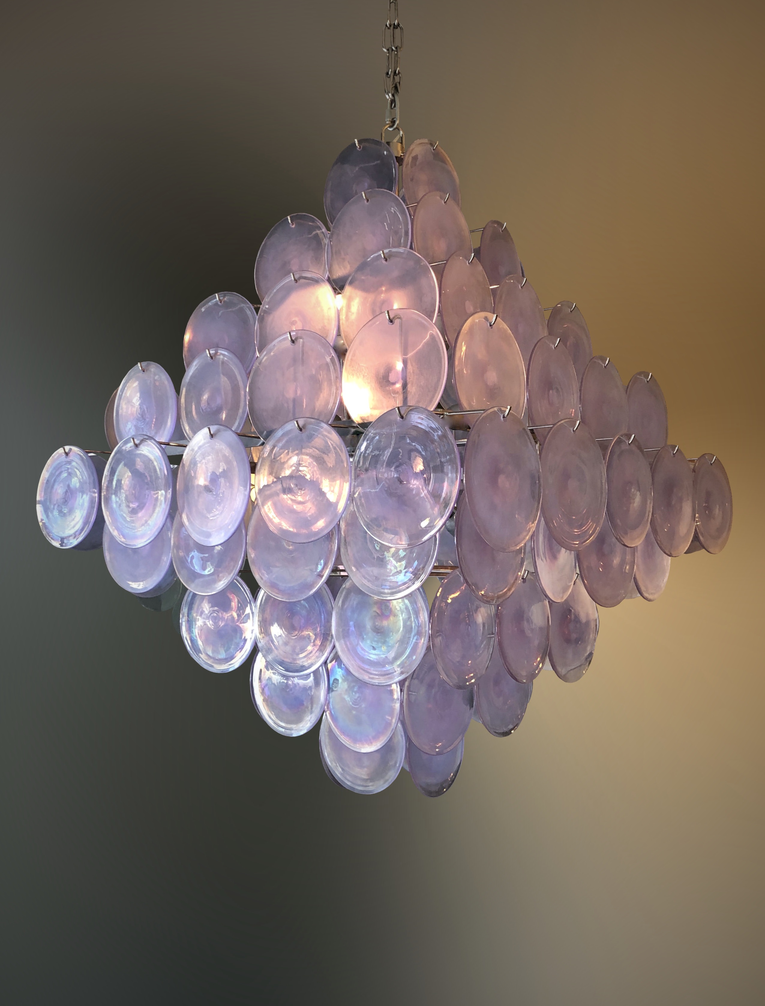 Venetian glass discs chandelier 