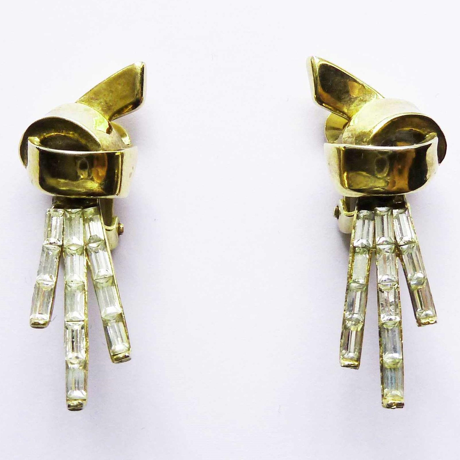 Crown Trifari clip earrings